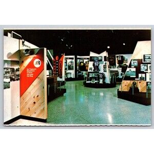 Postcard Ohio Canton Pro Football Hall of Fame Enshrinee Memento Room c1970s OH